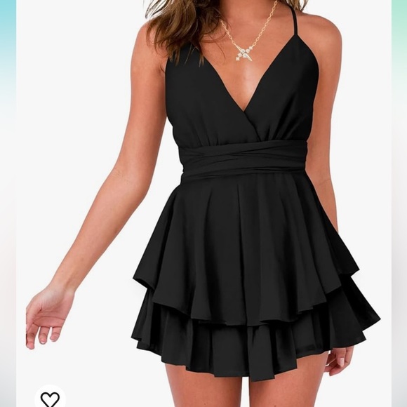 Little black summer swing dress medium - Picture 1 of 6